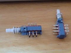 2pcs – Push Button Switch, 2PDT MOMENTARY, Toneluck, PBNN2A35AAG, E-Switch,