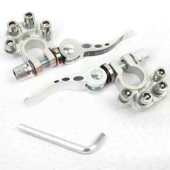 2PCS Car Battery Terminal Connectors Quick Release Disconnect Positive Negative