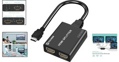 Plug and Play 4K HDMI Splitter 1 in 2 Out – Effortless Dual Screen Experience