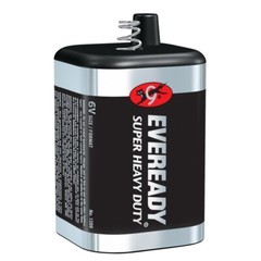 Eveready Super Heavy Duty 6V Zinc Carbon Lantern Non-Rechargeable Battery 1 pk