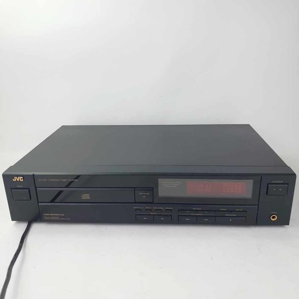 Vintage JVC XL-V211BK Compact Single Disc CD Player Stereo Component