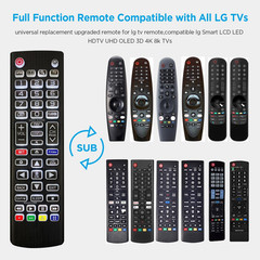 Replacement Backlit Remote Control for LG Smart TV, for LG LCD LED HD UHD OLED Q
