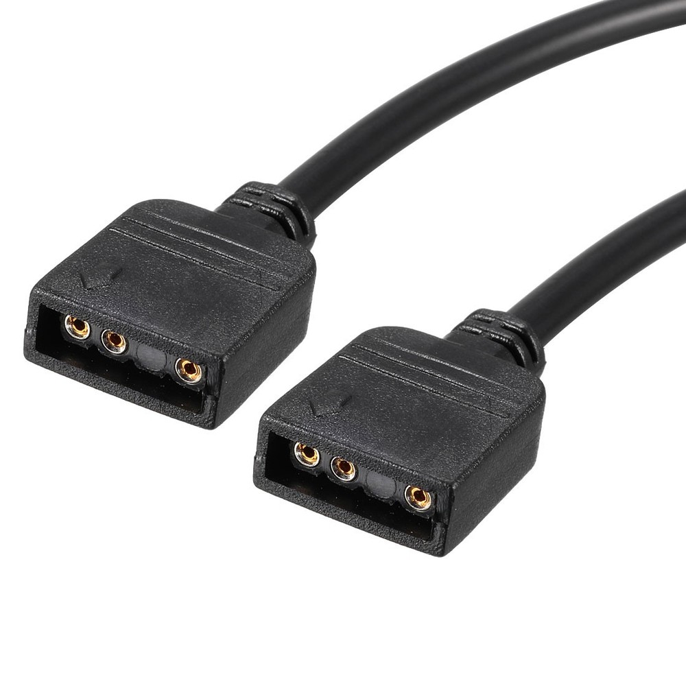 50cm Length ARGB Splitter Cable Female to Female 3 Pin Extension Wire, 2Pcs