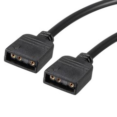 50cm Length ARGB Splitter Cable Female to Female 3 Pin Extension Wire, 2Pcs