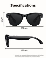 2k Smart AI Glasses for Men, Women, 8 MP Video Camera With Charging Case