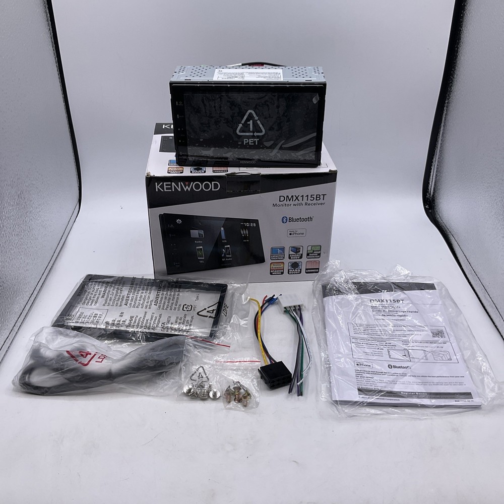 Kenwood DMX115BT 6.8″ Digital Multimedia Receiver Bluetooth Double DIN – NEW