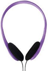 Portable On-Ear Headphone with Adjustable Headband – Violet