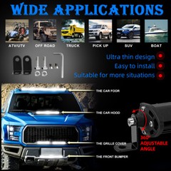 10″ inch 450W LED Work Light Bar Combo Spot Flood Driving Off Road SUV Boat ATV