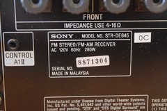 Sony STR-DE845 5.1 Dolby Digital Pro Logic Surr Sound Receiver + Remote Bundle