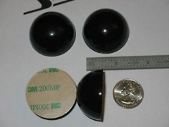 6 Genuine Sorbothane® 38mm Isolation Domes Hemisphere Feet 70D 1.5in 1.5″ R2D2