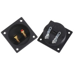 1PC Speaker Box Terminal 2-Wire Round Spring Cup Connector Subwoofer Enclosure