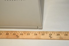 2 Lot Laserline CD Storage 36 Case Holder Wall Mountable w/Drop Down Door