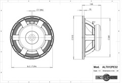 4 x B&C 12PE32 12″ Midbass Car Audio Speaker 500 Watts 8-Ohms Authorized Dealer