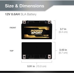 YTZ10S 12V 8.6AH 220CCA Battery for HONDA CBR600RR 03-04, 05-07