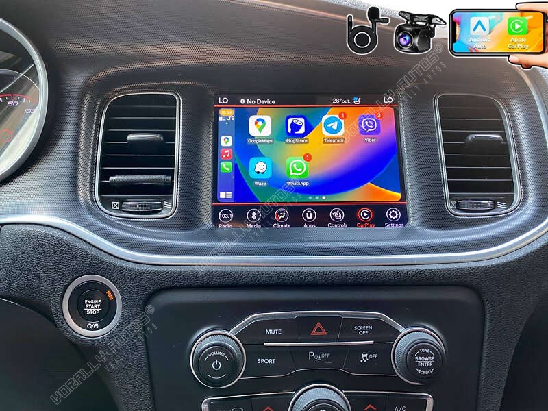 8.4″ Android 15 For 2017-2021 Dodge Charger Car Stereo Radio Carplay WIFI GPS