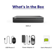 SANNCE 8CH 8MP NVR 4K PoE AI Motion Network Video Recorder for Security System