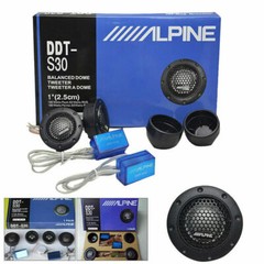 A-lpine DDT-S30 360W 2.5CM 1″ Soft Dome Balanced Car Audio Speakers Tweeters NEW