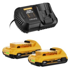 20V FOR DEWALT 20 Volt MAX Lithium-Ion Battery / Charger DCB203 DCB206-2 DCB207