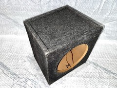 SEALED 10″ SUBWOOFER TRUCK BOX SLANTED ENCLOSURE SINGLE SUB 13X13X12 BOX