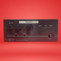 TOA BG-220 20W 3-Input Mixer Amplifier 70V/8Î© Commercial Rack-Mount Amp TESTED
