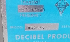 DECIBEL PRODUCTS 3 CAVITY DUPLEXER TX RX DB4075-B HAM RADIO