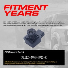 For Ford F150 (Crew/Extended/Regular Cab) 2018-2019 Camera OE Part # JL3Z19G490C