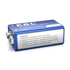 EBL 9-Volt Alkaline Batteries 6LR61 9V-Block Long Lasting Leak-Proof Lot