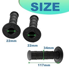 7/8” 22mm Left and Right Handlebar Grips Compatible with Polaris Sportsman