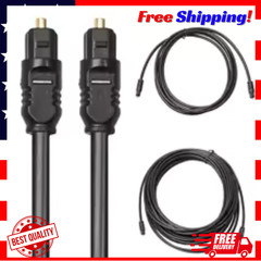 6.5FT Digital Fiber Optic Audio Cable Cord Optical TosLink for TV DVD AMP