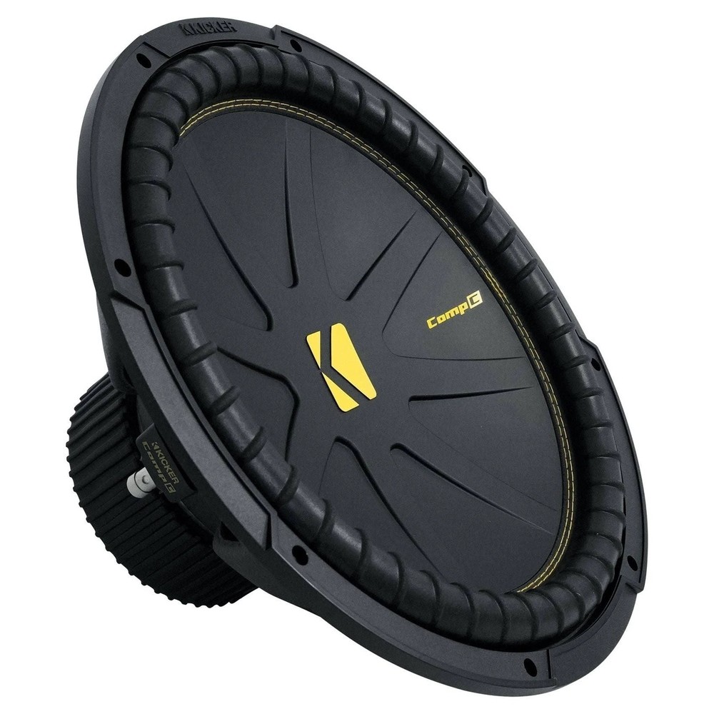 Kicker CWCS154 15″ CompC Series Single 4-ohm Subwoofer Open Box, Good