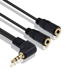 3.5mm Headphone Splitter Adapter Audio Splitter 3.5mm Male to 2 Female Cable