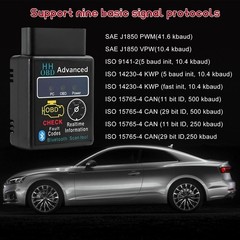Bluetooth OBD2 Scanner Car Diagnostic Tool Wireless Engine Fault Code Reader