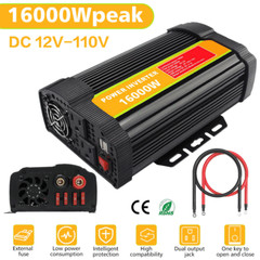 16000W 6000W 4000W Car Power Inverter DC 12V To AC 110V Solar Converter US