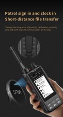 ANYSECU Zello W6PLUS Android 10 4G Network Radio UHF 400-470Mhz Walkie Talkie