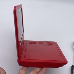 Sylvania SDVD9020C Red Portable DVD Player Swivel Screen With Remote