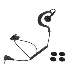 ArrowMax G Shape Soft Ear Hook 3.5mm Listen Only Earpiece for 2-Way Radio Mic