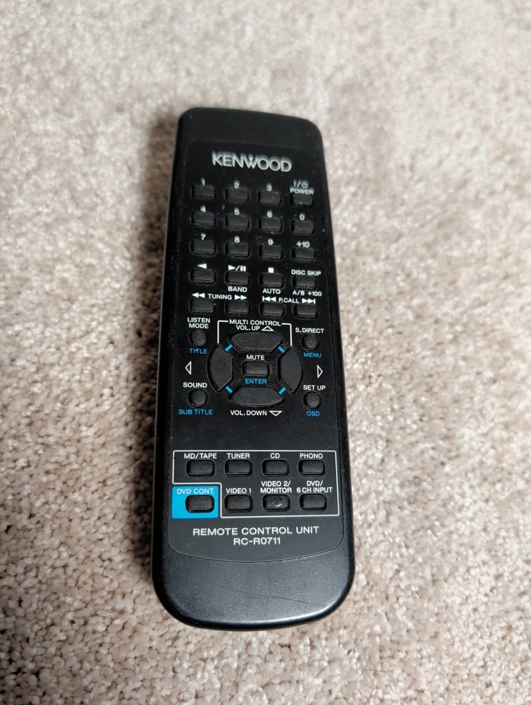 Kenwood RC-R0711 Audio System Remote Control Tested