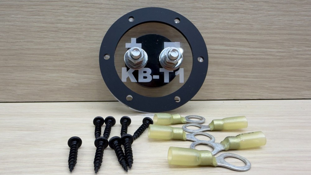 Round Subwoofer Speaker Box Terminal Cup Single Input KB-T1