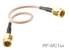 SMA Male to SMA Male Gold plated RG316 Coax Low Loss Jumper RF Cable