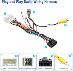 20Pin Radio Wire Harness for Mitsubishi Stereo Wiring Adapter Kit | Android Radi