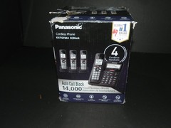 Panasonic Cordless Phone System Answering Machine 4 Handset Bluetooth Silver #4