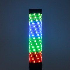 2PCS 1~3FT Spiral LED Fat Whip Light Antenna RGB Chasing For Can-am RZR UTV ATV