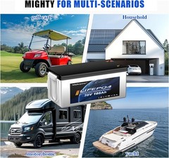 105Ah 36V lithium golf cart Battery 200A Bluetooth BMS 25A Charger for Golf Cart