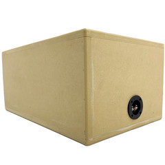 Single 1×8″ Spl Edition Vented Subwoofer Box Ported MDF 3/4 Double Baffle