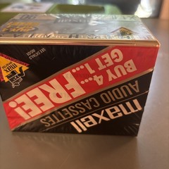5 Maxell XLII Cassette tapes 90 Minute New Sealed EIC Type II High Bias
