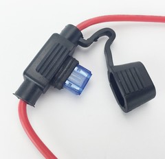 In-Line Car Fuse Holder ATM Blade Mini Fuse 16AWG cable 12/24/32V 25A Waterproof