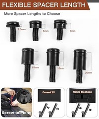 “Universal TV Mounting Hardware Kit | M4/M5/M6/M8 Screws & Spacers | VESA-Comp..