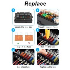 100pcs Car Automotive Medium Standard Fuses Auto Blade Fuse Assortment Kit APM