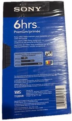 Sony T120 Premium Grade 6 Hr VHS Video Tape—NEW & SEALED—SHIPS IN 24 HOURS—