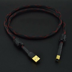 HiFi USB2.0 Cable Type A to B DIY Audio Signal Cord for DAC Decoder Sound Card